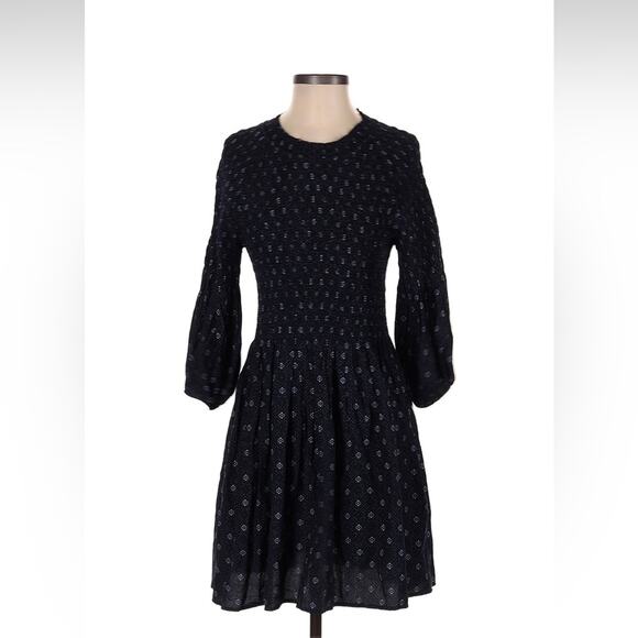 Lulus smocked bodice bishop sleeve dress, size small - Picture 1 of 10